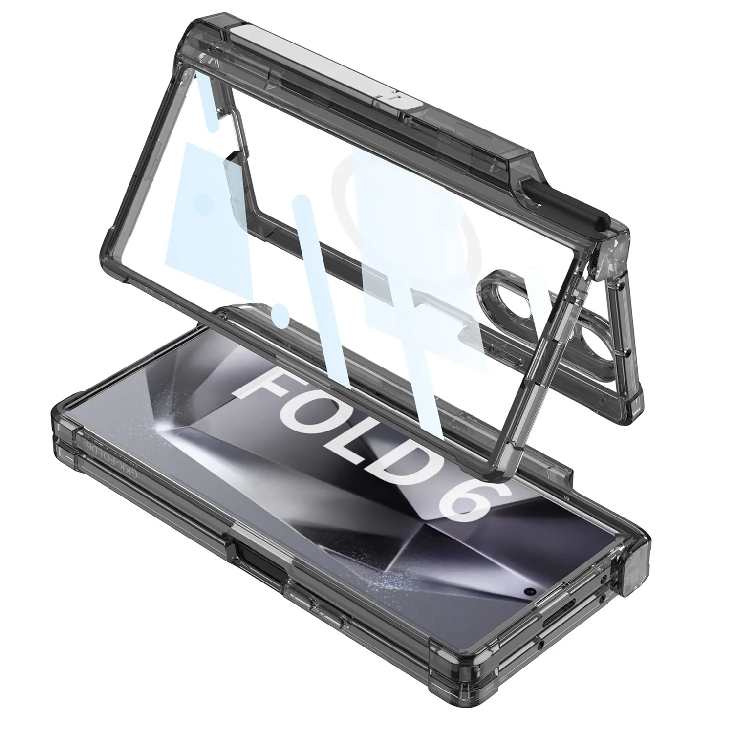 Galaxy Z Fold Series Sleek Airbag Shaft Magnetic Bracket Case - Image 13