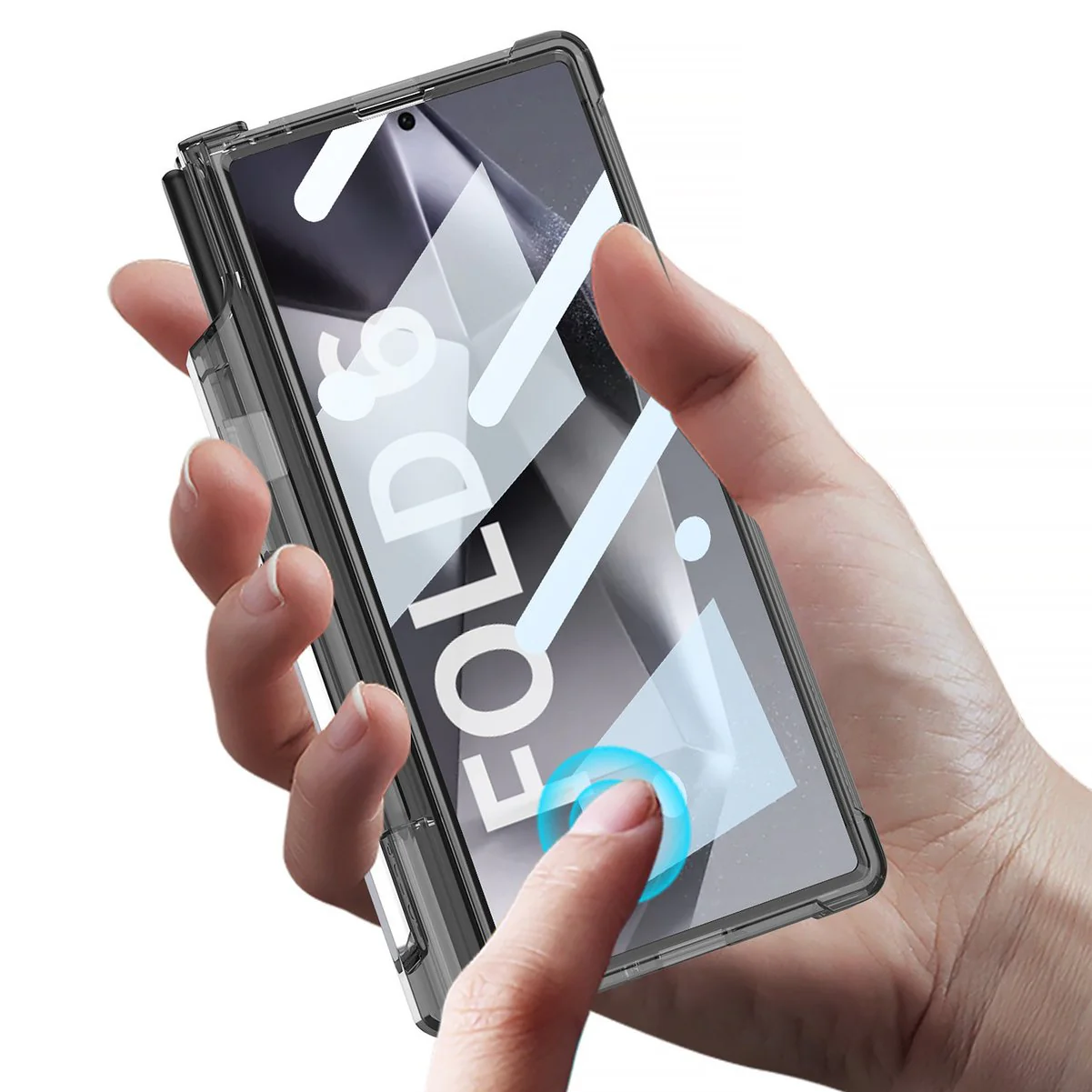 Galaxy Z Fold Series Sleek Airbag Shaft Magnetic Bracket Case - Image 6