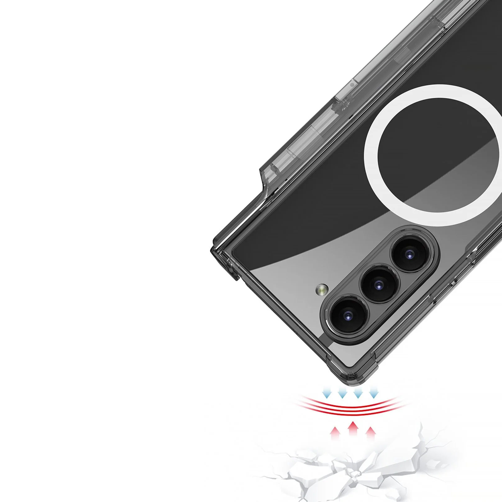 Galaxy Z Fold Series Sleek Airbag Shaft Magnetic Bracket Case - Image 8