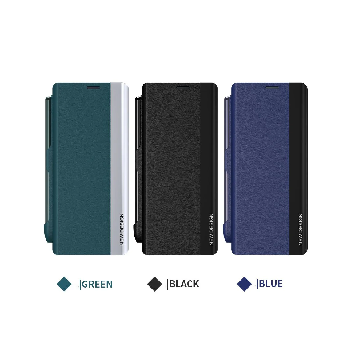 Galaxy Z Fold Series Ultimate Elegance Shockproof Leather Case - Image 2