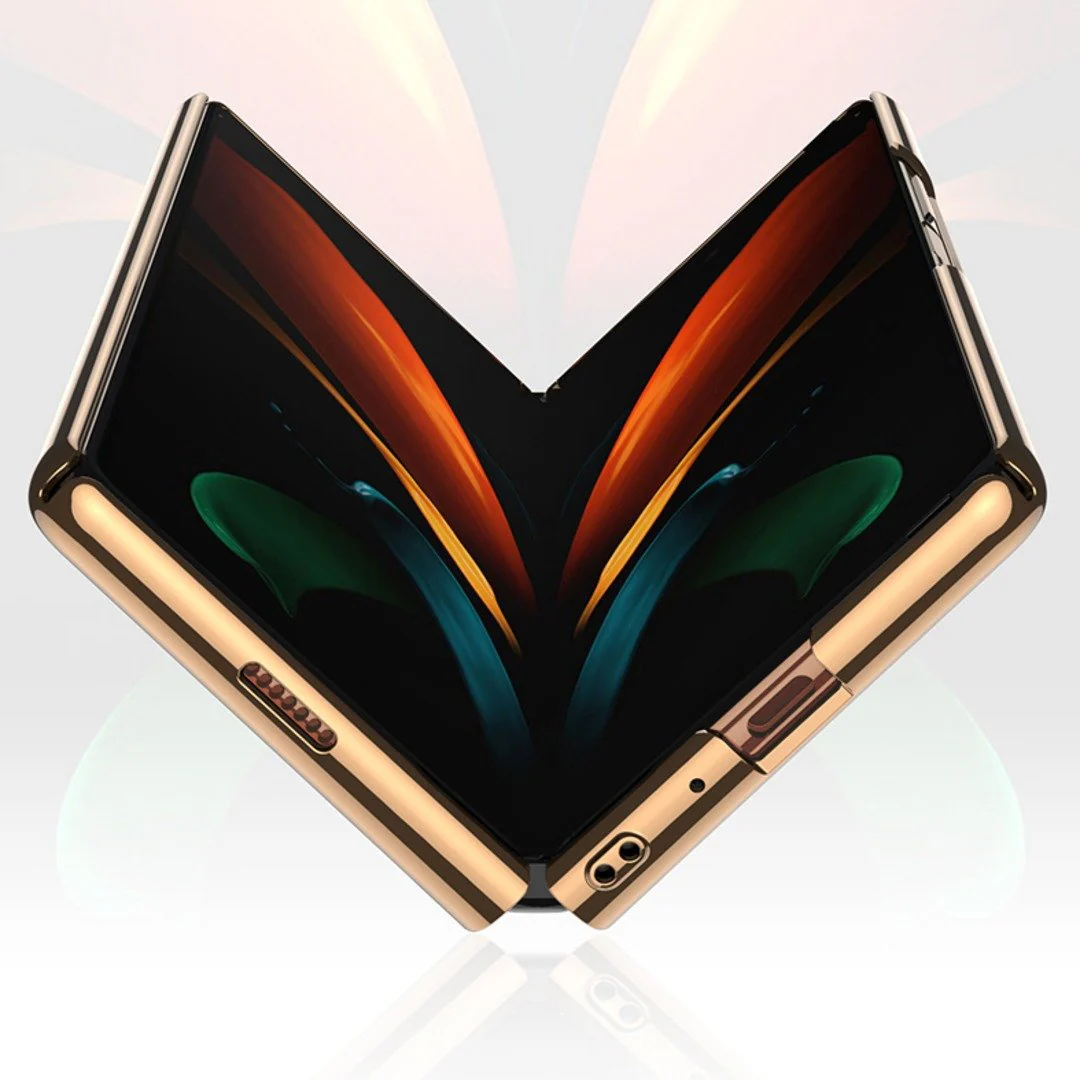 Galaxy Z Fold2 Folding Plating Pattern Glass Case - Image 5