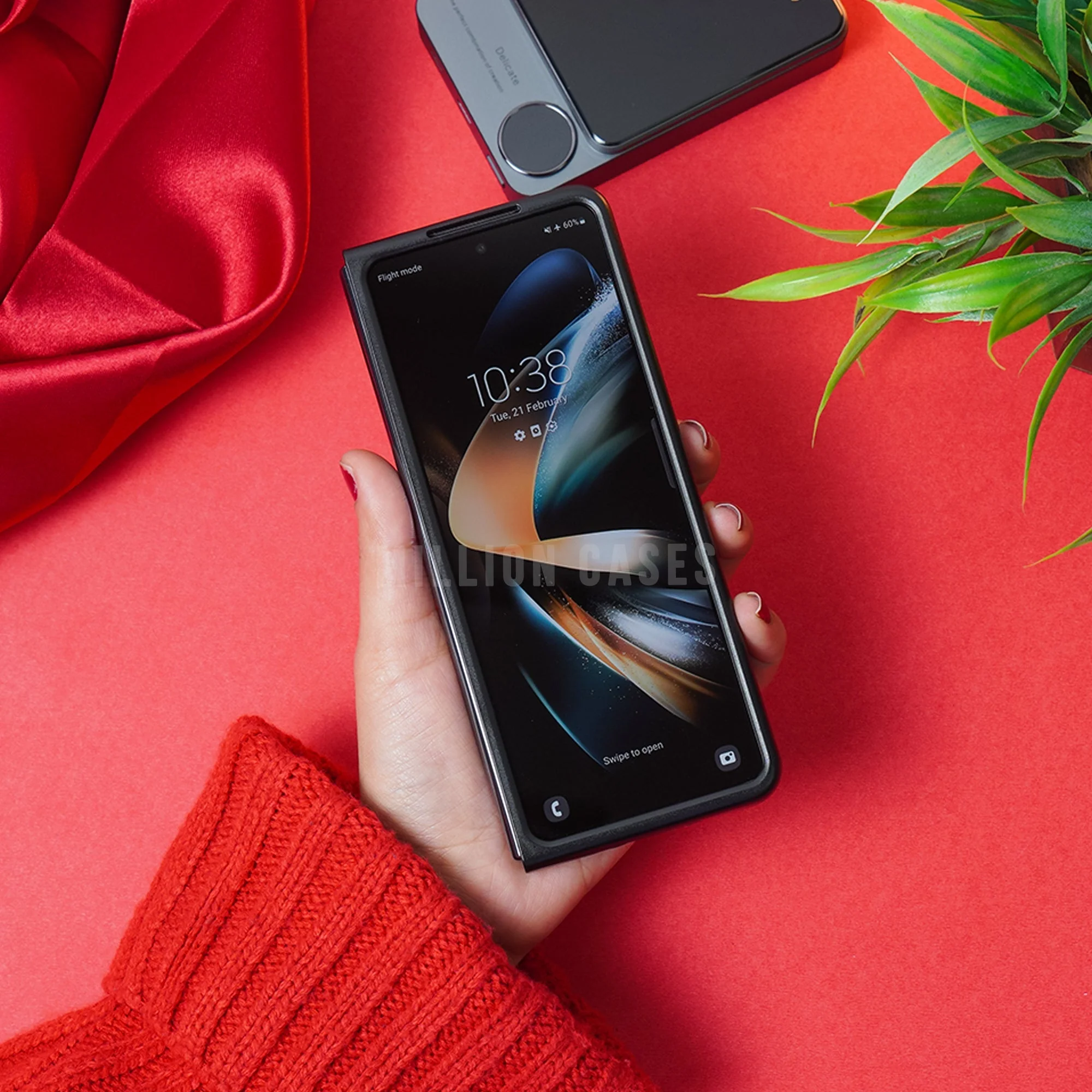Galaxy Z Fold3 Audi Logo Pattern Case - Image 5