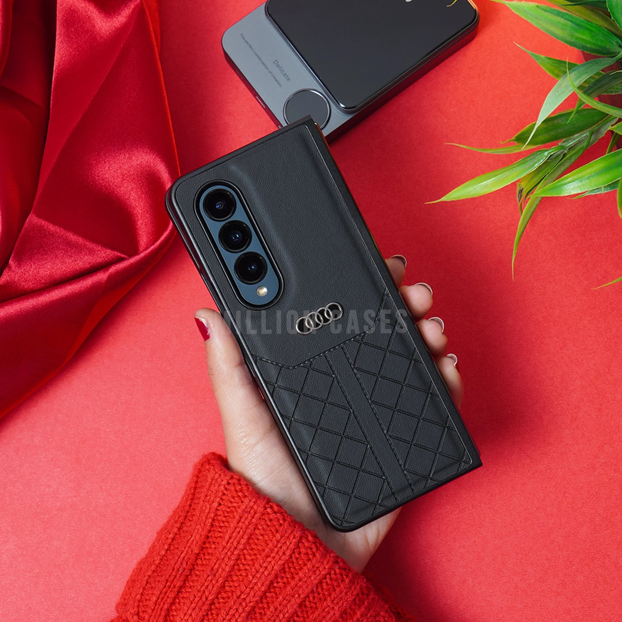 Galaxy Z Fold3 Audi Logo Pattern Case - Image 6