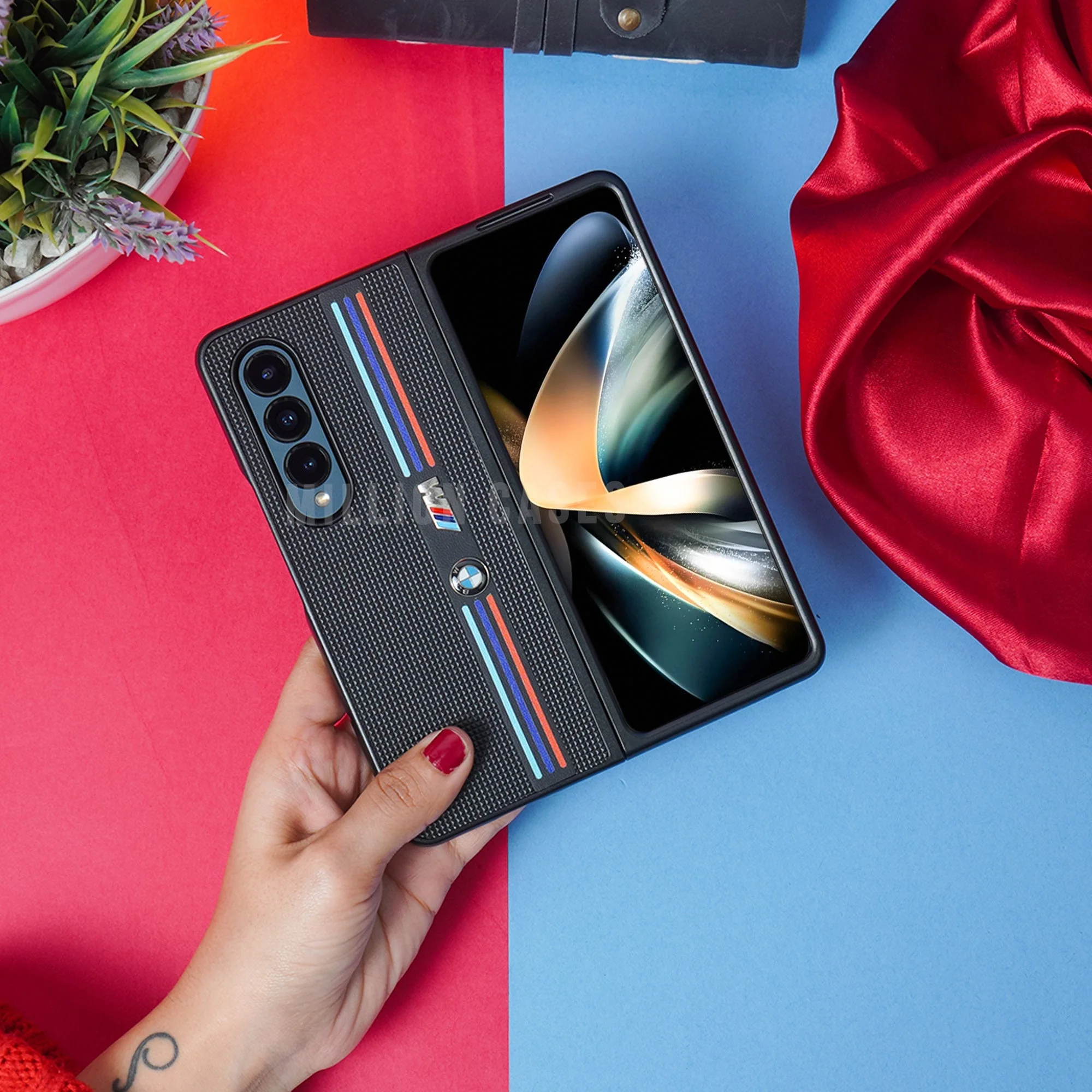 Galaxy Z Fold3 BMW Carbon Fiber Case - Image 11
