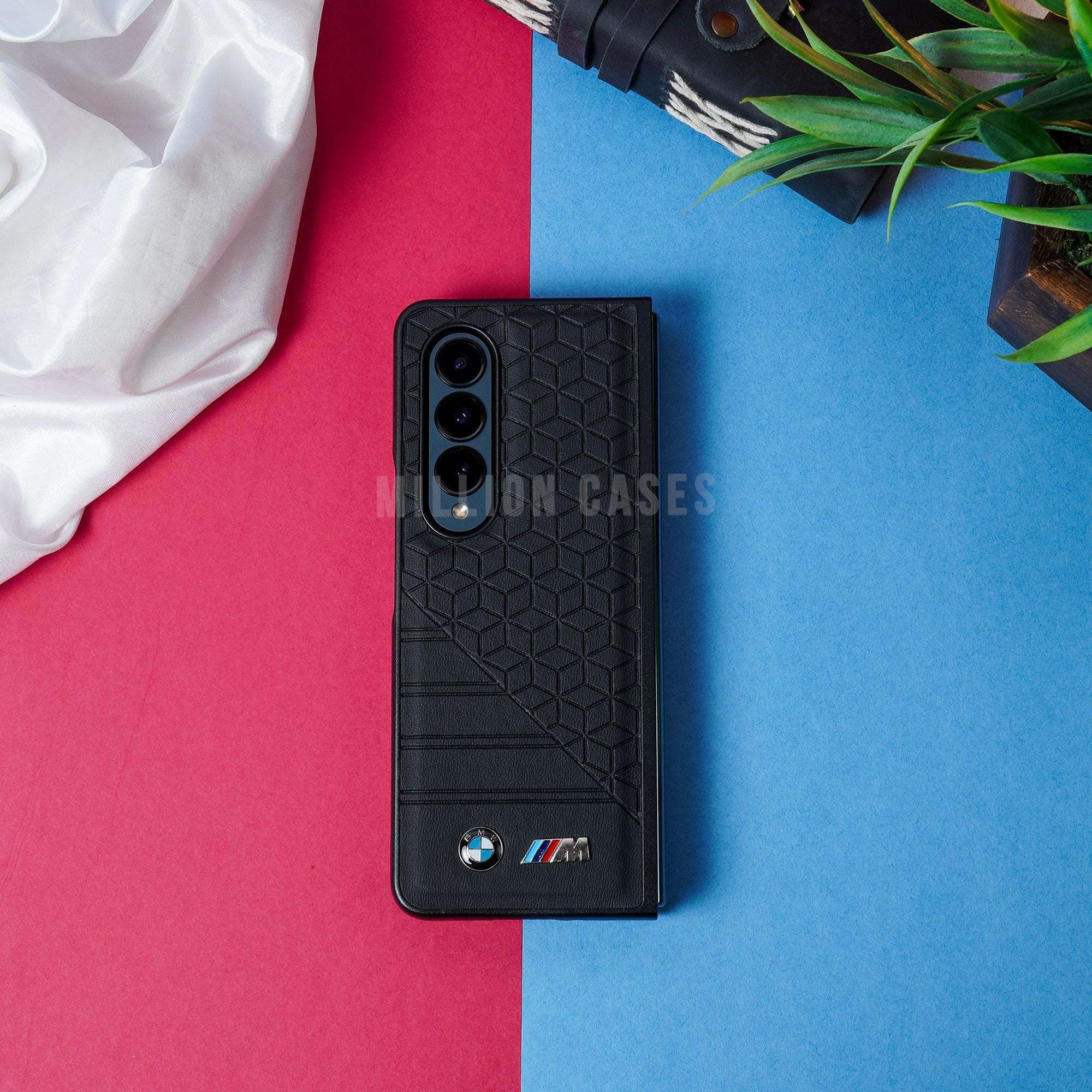 Galaxy Z Fold3 BMW Cube Pattern Design Case - Image 3