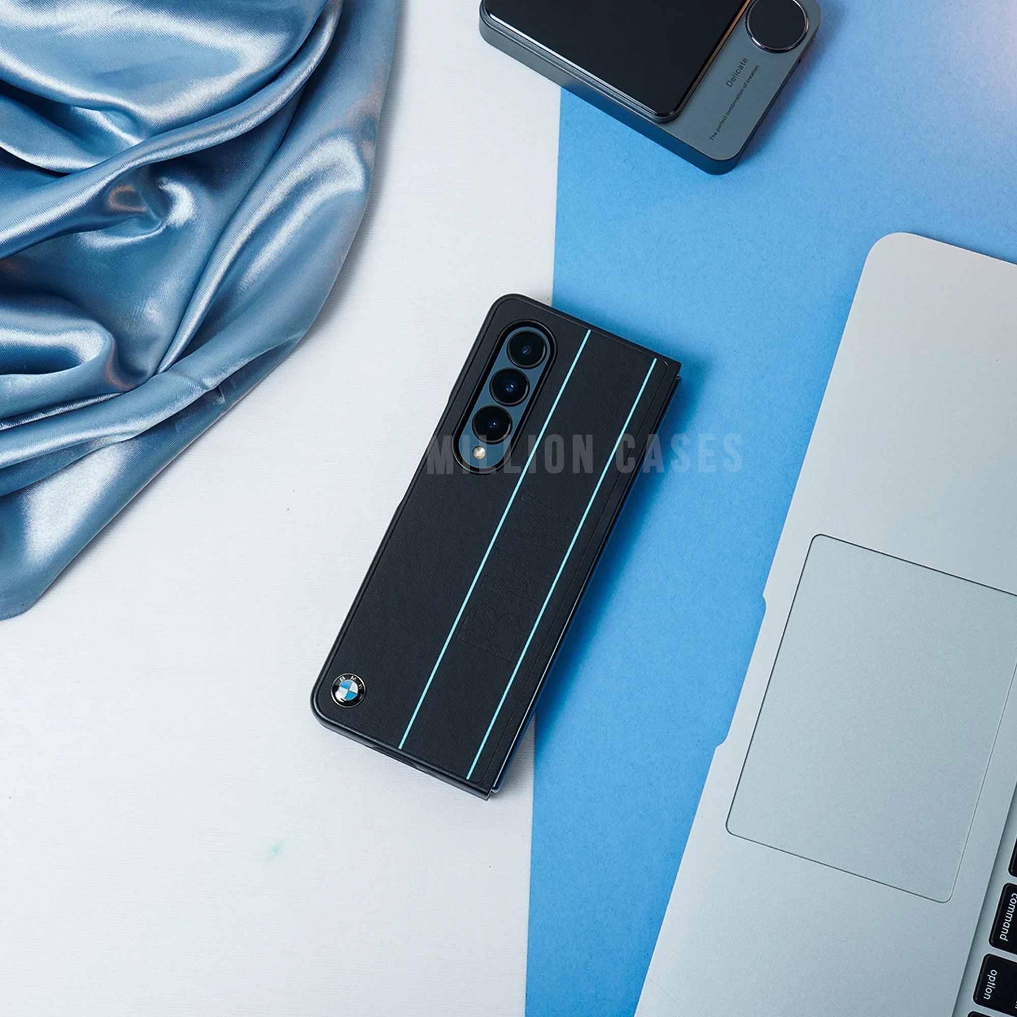 Galaxy Z Fold3 BMW Luxury Logo Stripe Case - Image 10
