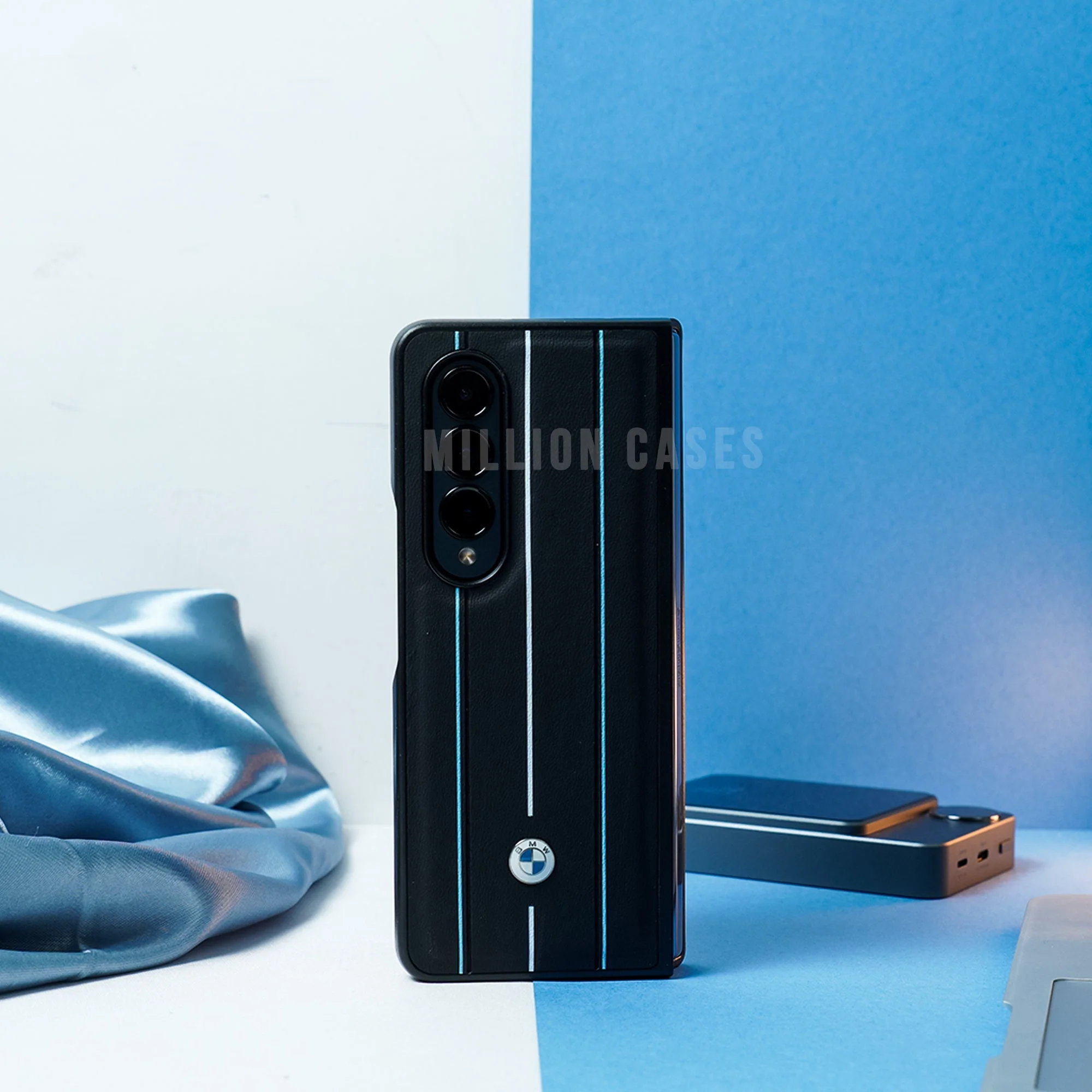 Galaxy Z Fold3 BMW Luxury Logo Stripe Case - Image 3