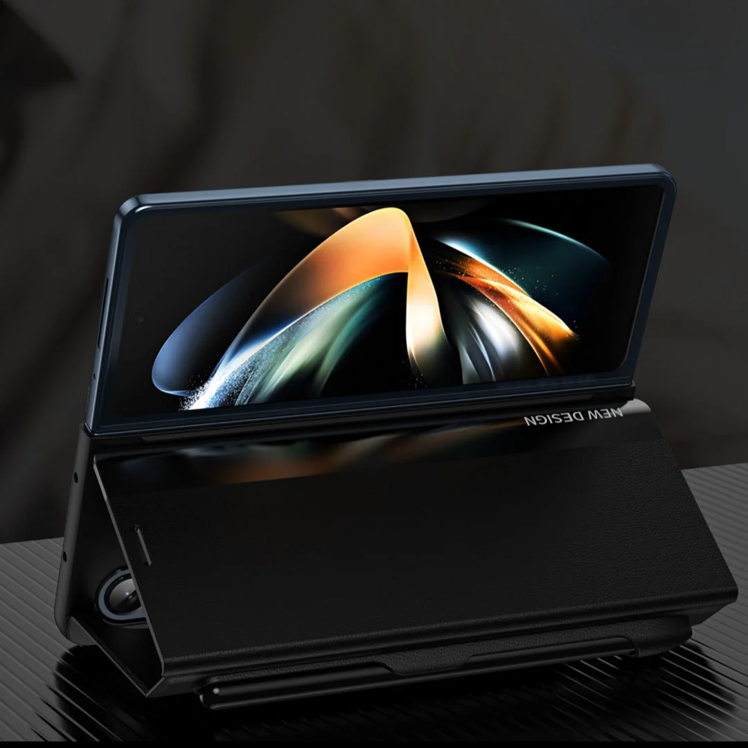 Galaxy Z Fold3 Half Flip Case With Pen Holder - Image 2