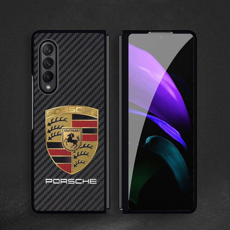 Galaxy Z Fold3 Luxurious Carbon Fiber Glass Case - Image 9