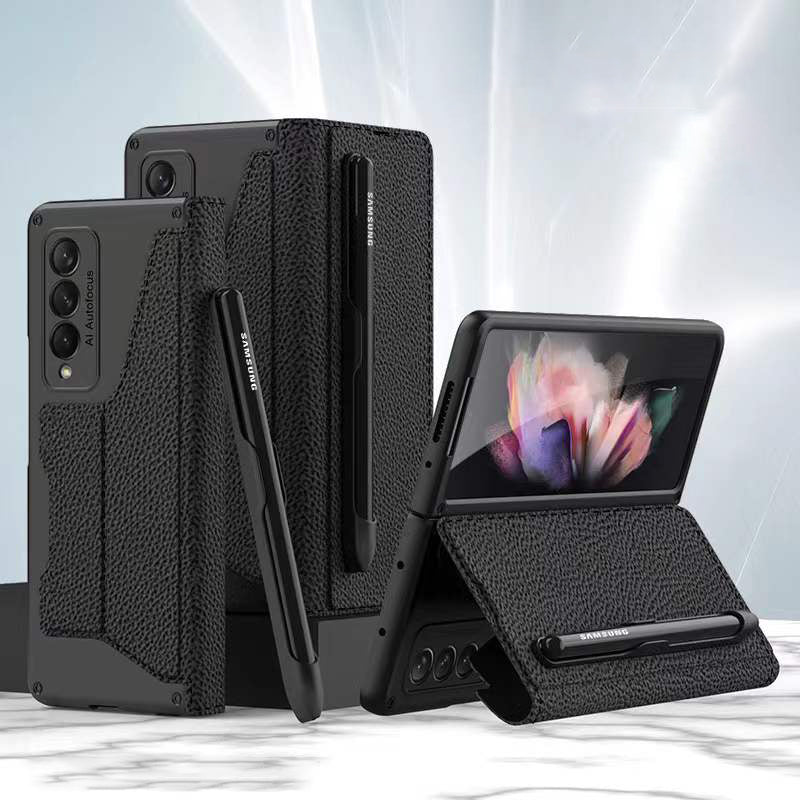 Galaxy Z Fold3 Luxury Pen Stand Case - Image 6