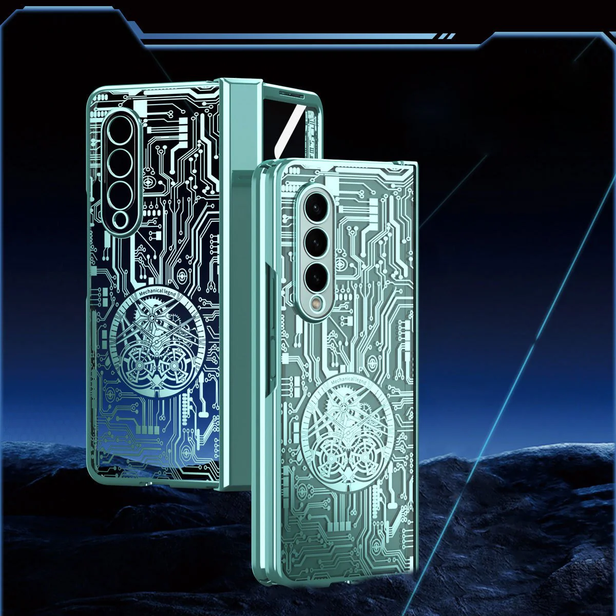 Galaxy Z Fold3 Mechanical Integrated Electroplating Case - Image 3