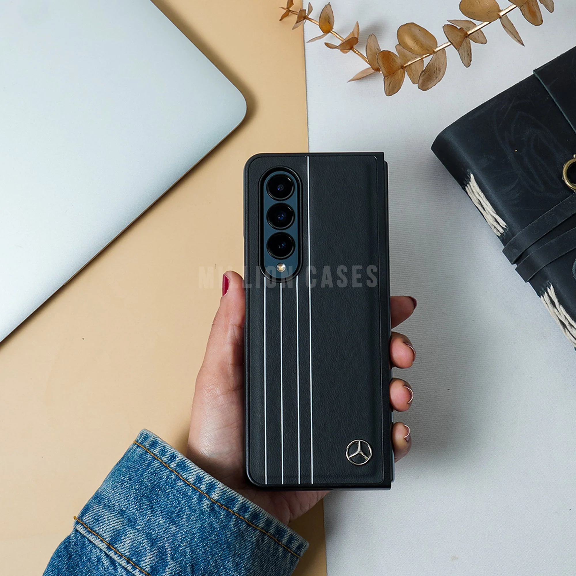 Galaxy Z Fold3 Mercedes Logo Design Case - Image 5
