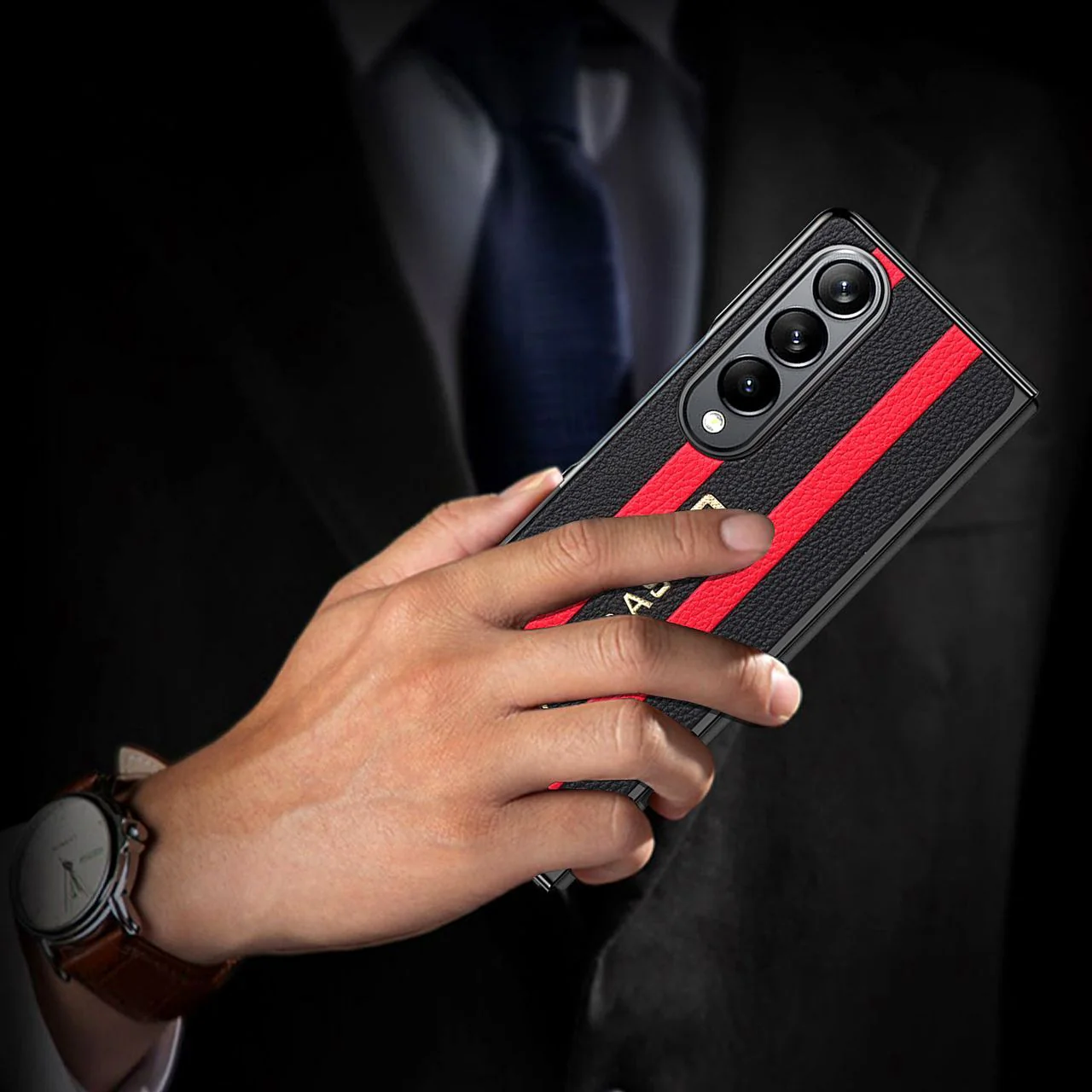 Galaxy Z Fold Series Stripe Fusion Pattern Case - Image 5