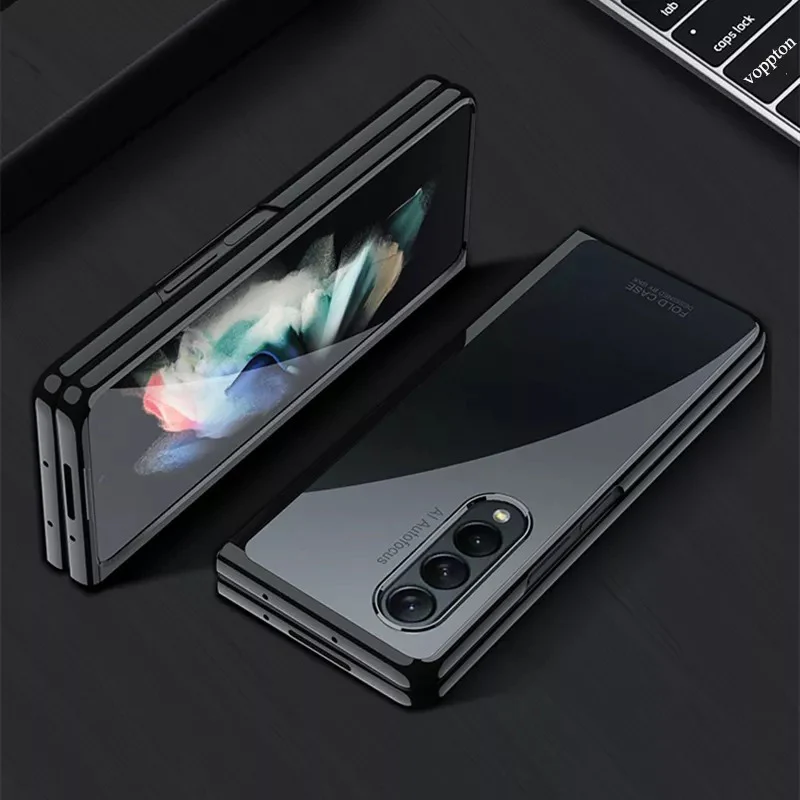 Galaxy Z Fold3 Transparent Glitter Case - Image 11