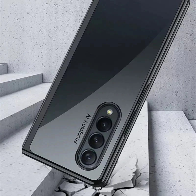 Galaxy Z Fold3 Transparent Glitter Case - Image 12