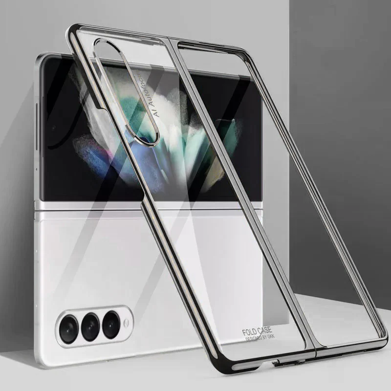 Galaxy Z Fold3 Transparent Glitter Case - Image 3