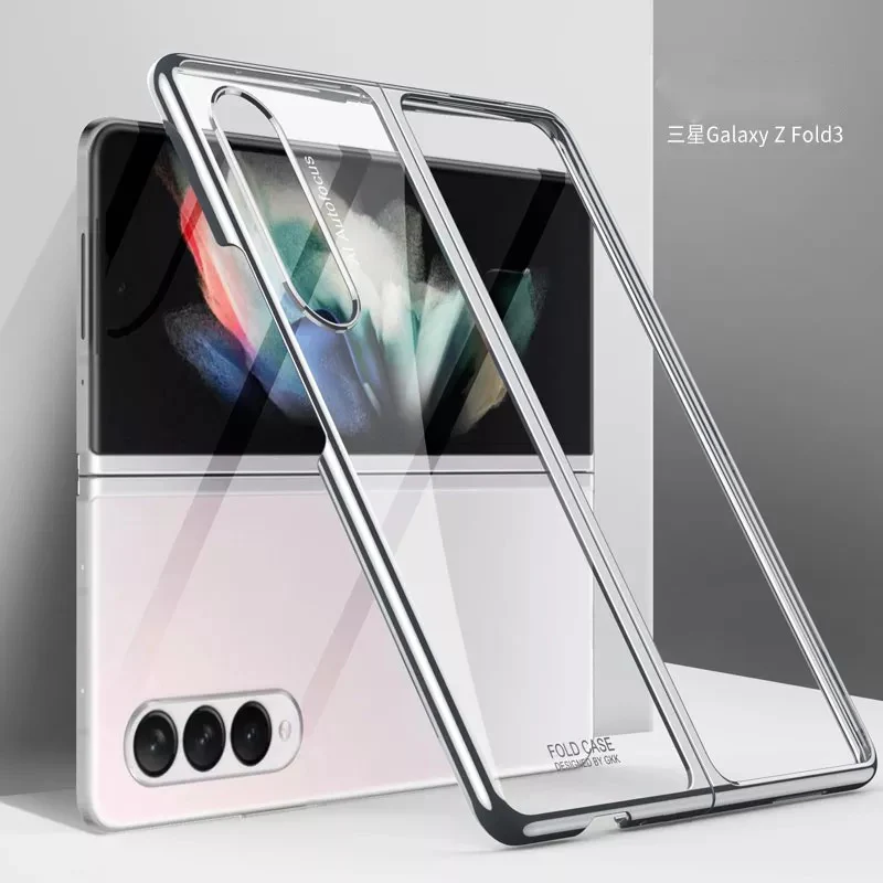 Galaxy Z Fold3 Transparent Glitter Case - Image 6