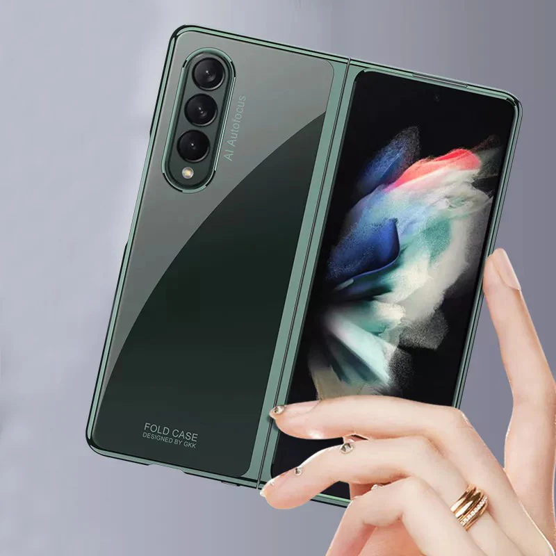 Galaxy Z Fold3 Transparent Glitter Case - Image 7
