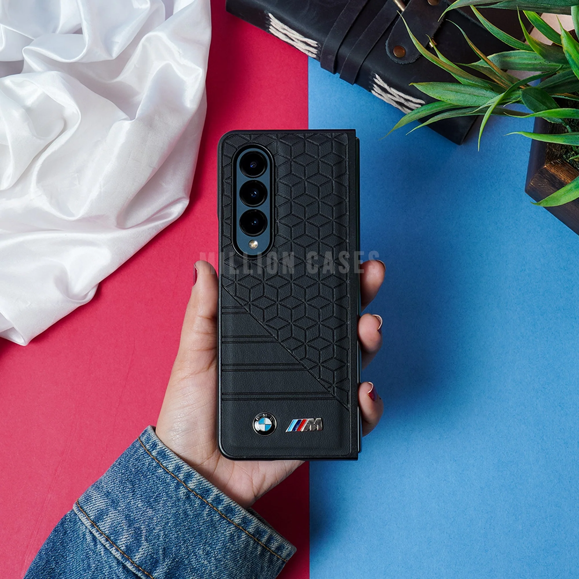 Galaxy Z Fold Series Premium Cube Pattern Design Case - Image 4