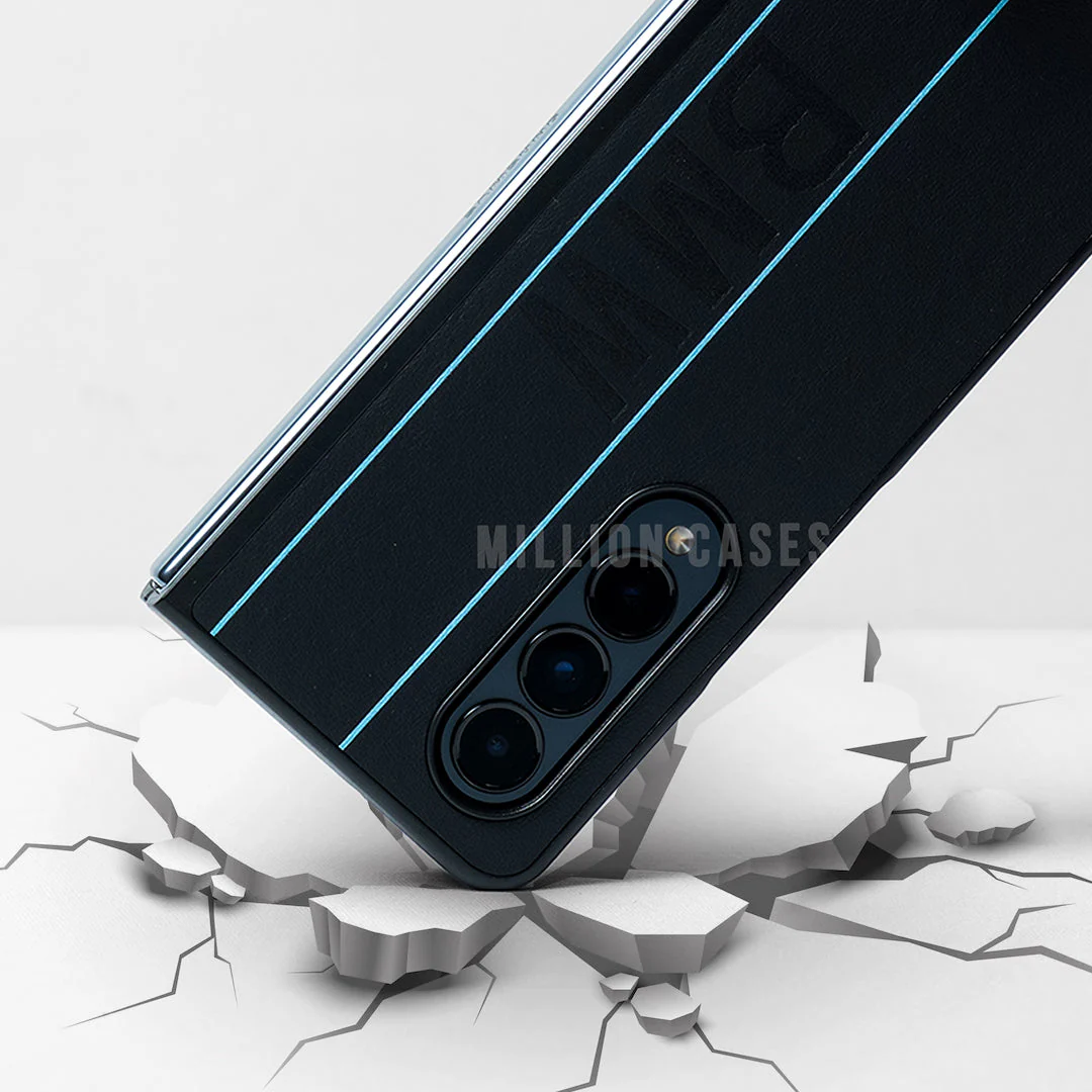Galaxy Z Fold Series Luxurious Logo Stripe Case - Image 14