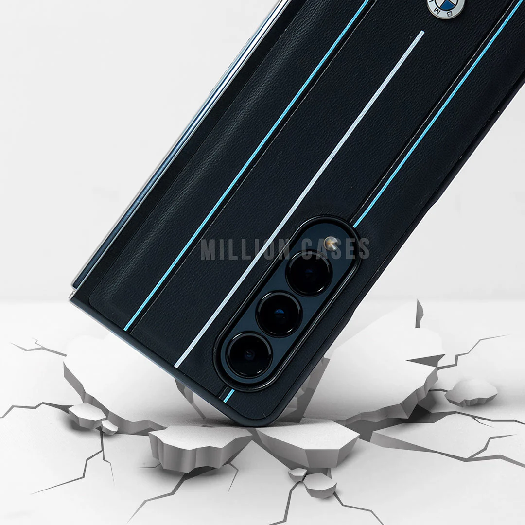 Galaxy Z Fold Series Luxurious Logo Stripe Case - Image 4