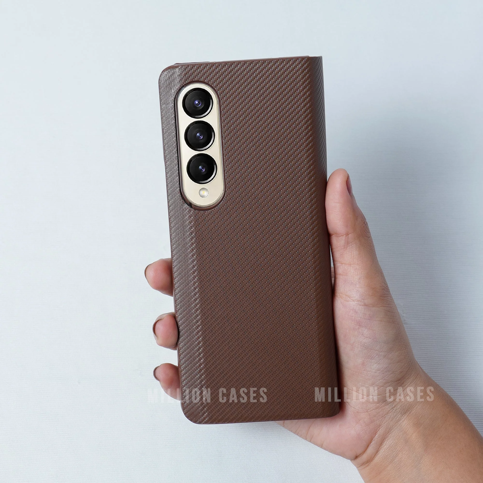 Galaxy Z Fold4 Carbon Fiber Leather Case - Image 8