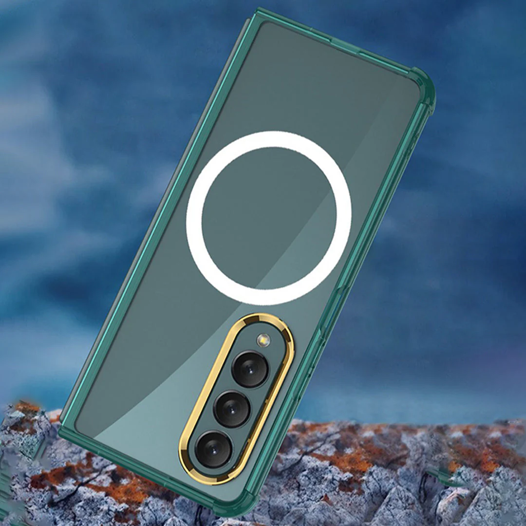Galaxy Z Fold4 CrystalMag Embedded Metal Ring Case - Image 4