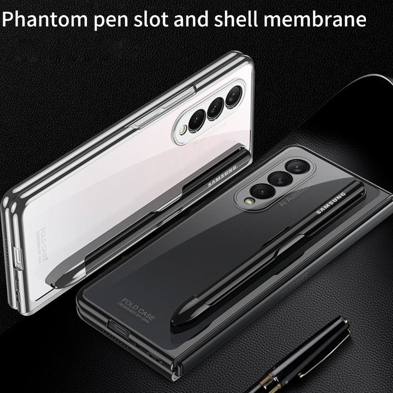 Galaxy Z Fold4 Transparent Pen Slot Folding Case - Image 7