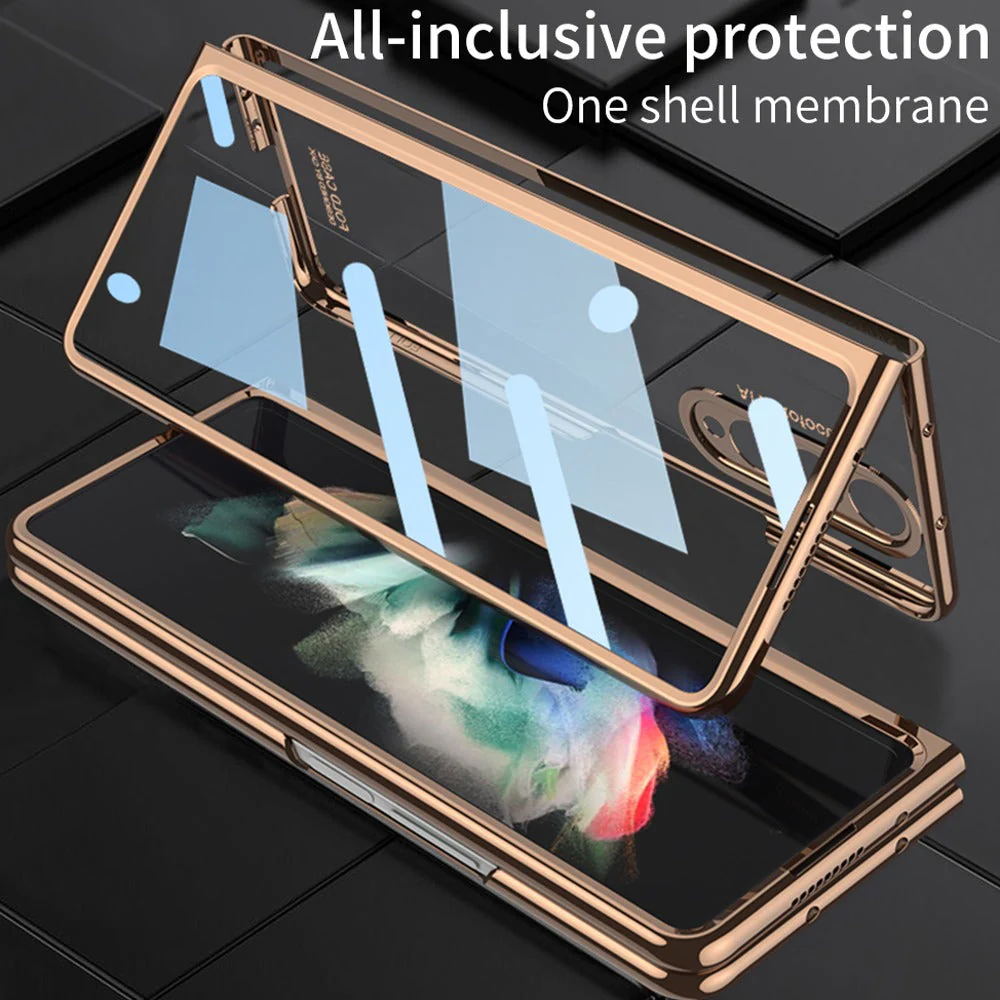 Galaxy Z Fold4 Transparent Pen Slot Folding Case - Image 9