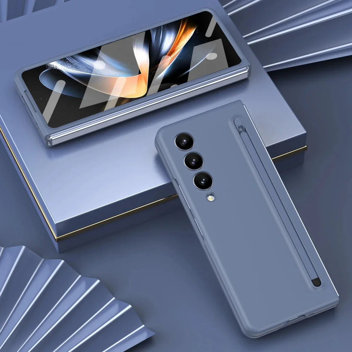Galaxy Z Fold4 Flexi Shield Slim S-Pen Slot Edition Case - Image 13