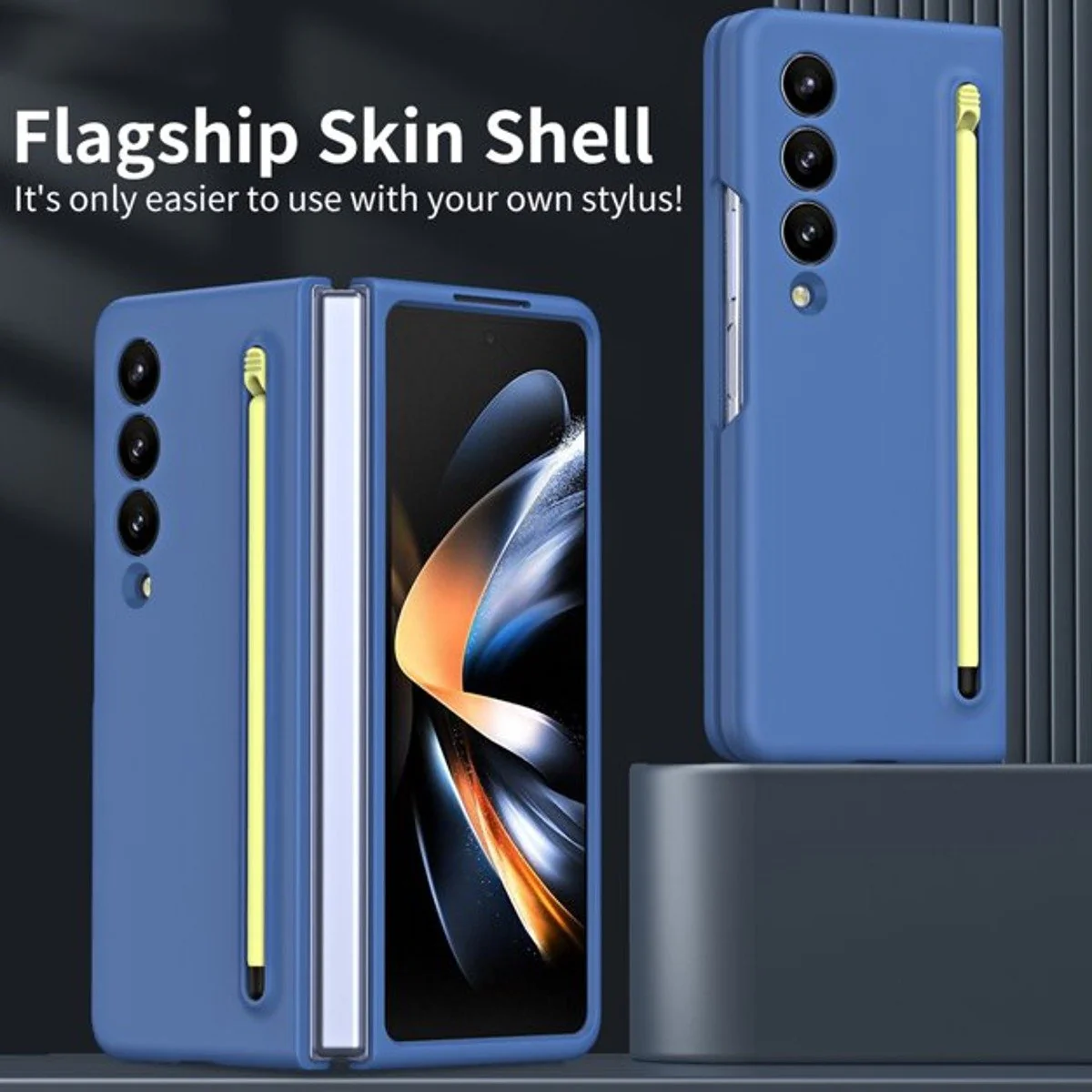 Galaxy Z Fold4 Flexi Shield Slim S-Pen Slot Edition Case - Image 16