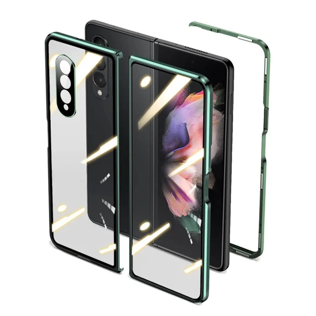 Galaxy Z Fold4 (Front+Back) Protection Magnetic Fit Case - Image 2