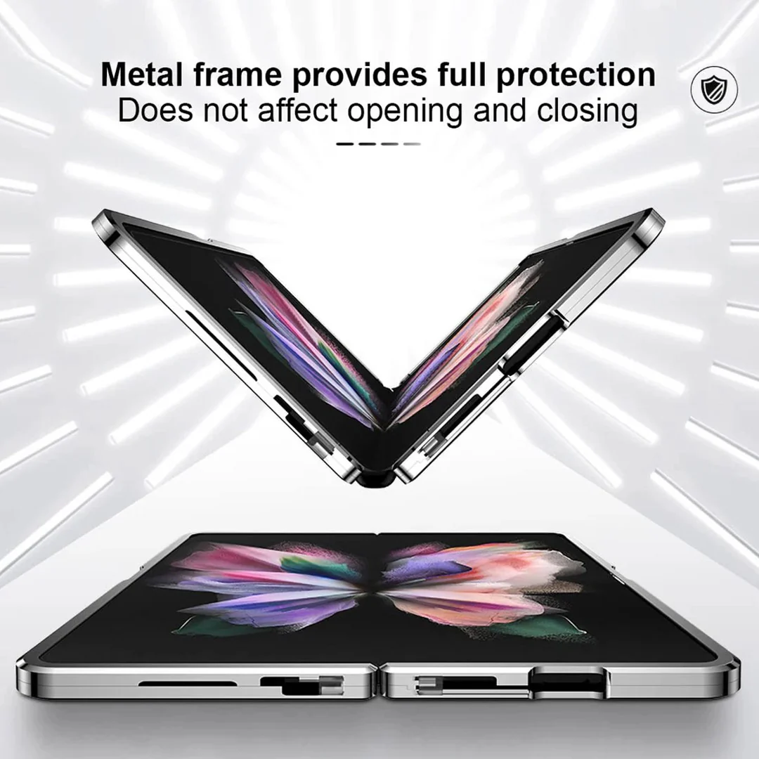 Galaxy Z Fold4 (Front+Back) Protection Magnetic Fit Case - Image 3