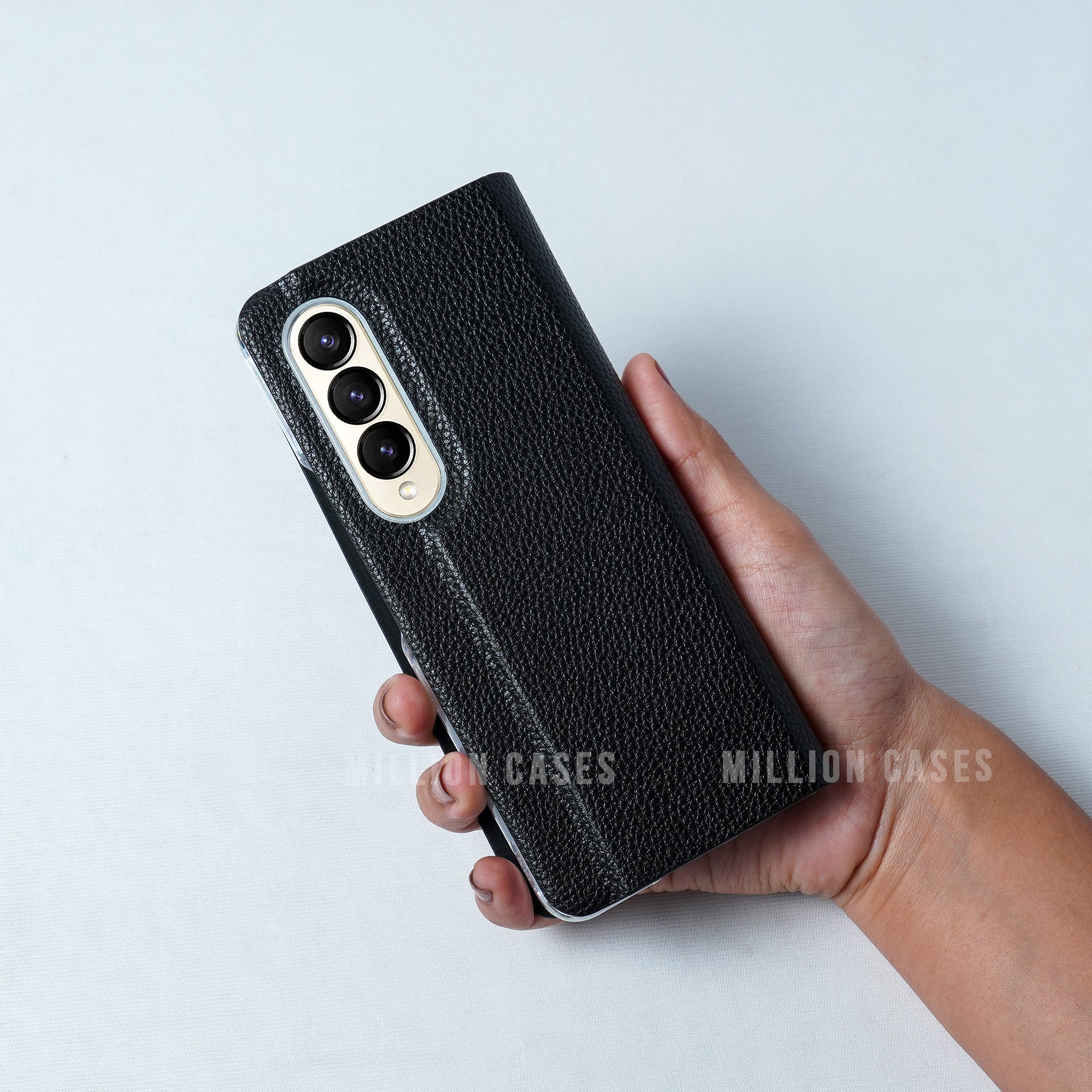 Galaxy Z Fold4 Leather Textured Slim Case - Image 2
