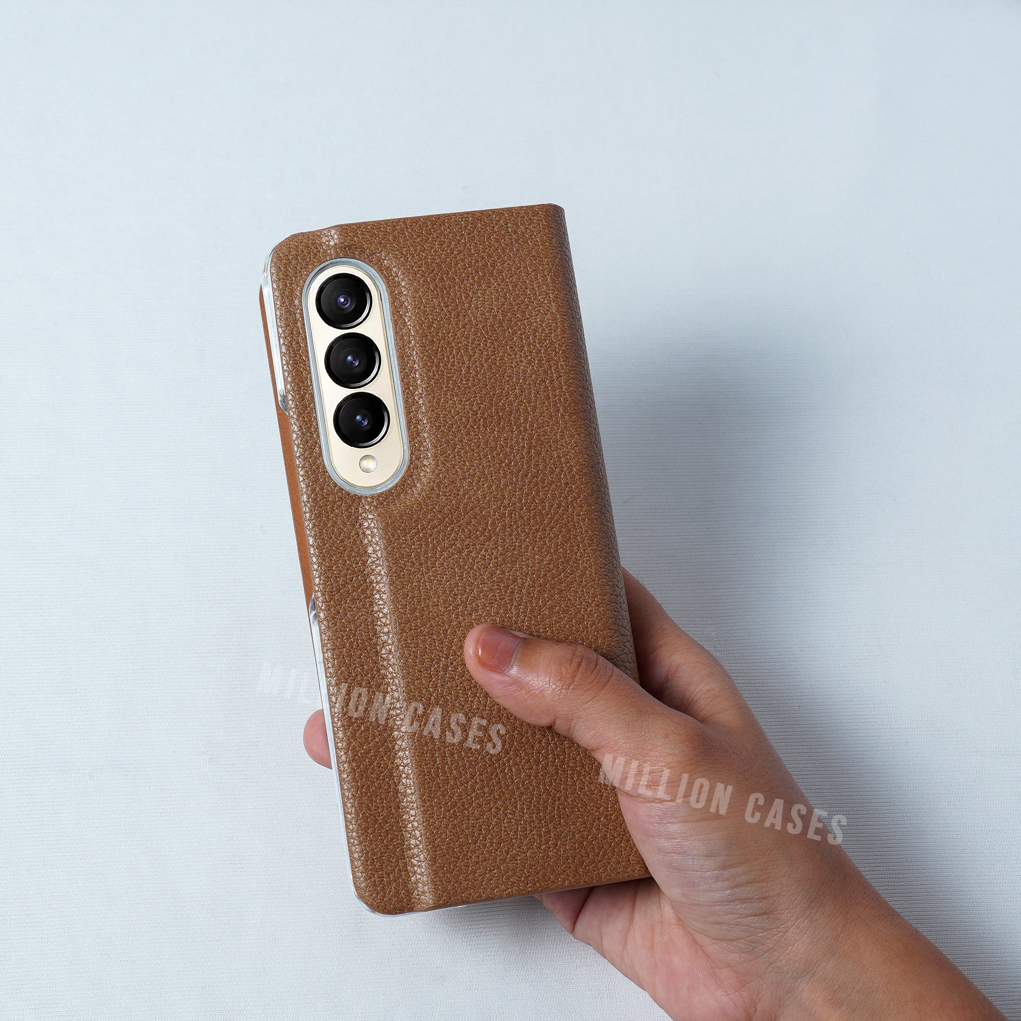 Galaxy Z Fold4 Leather Textured Slim Case - Image 6