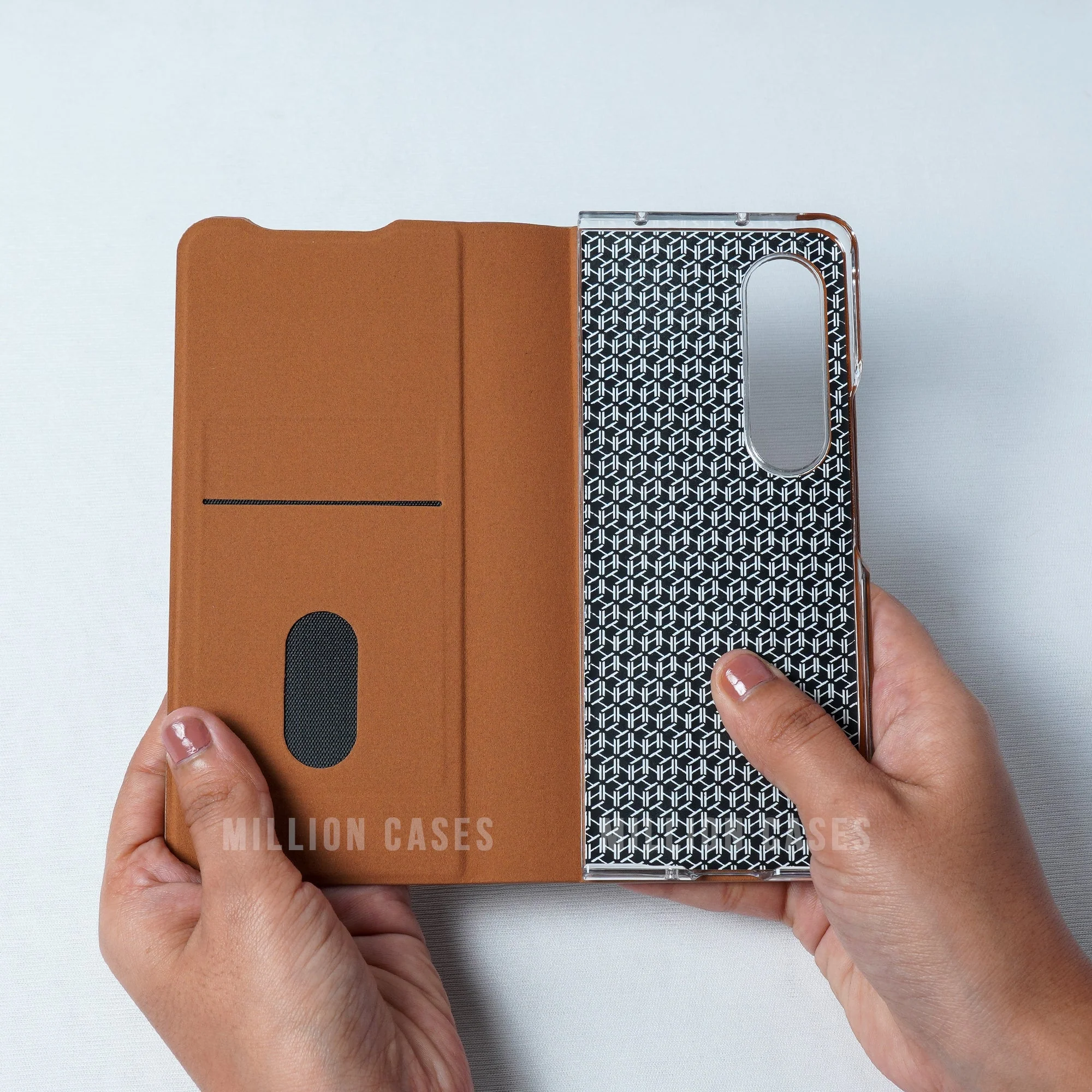 Galaxy Z Fold4 Leather Textured Slim Case - Image 8