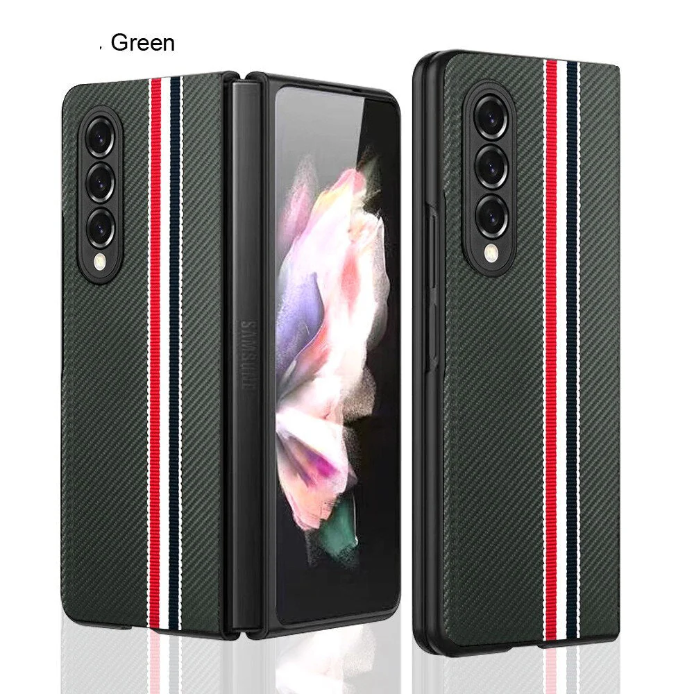 Galaxy Z Fold4 Luxury Leather Splice Case - Image 7