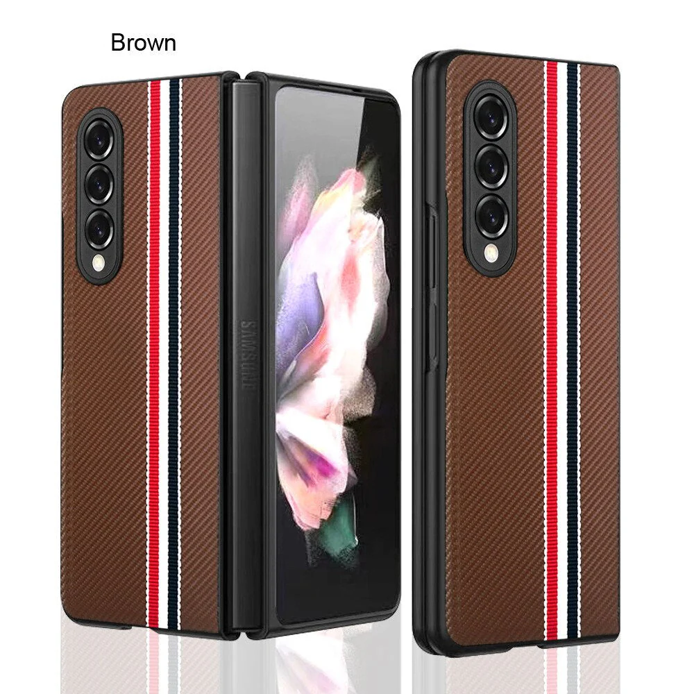 Galaxy Z Fold4 Luxury Leather Splice Case - Image 8