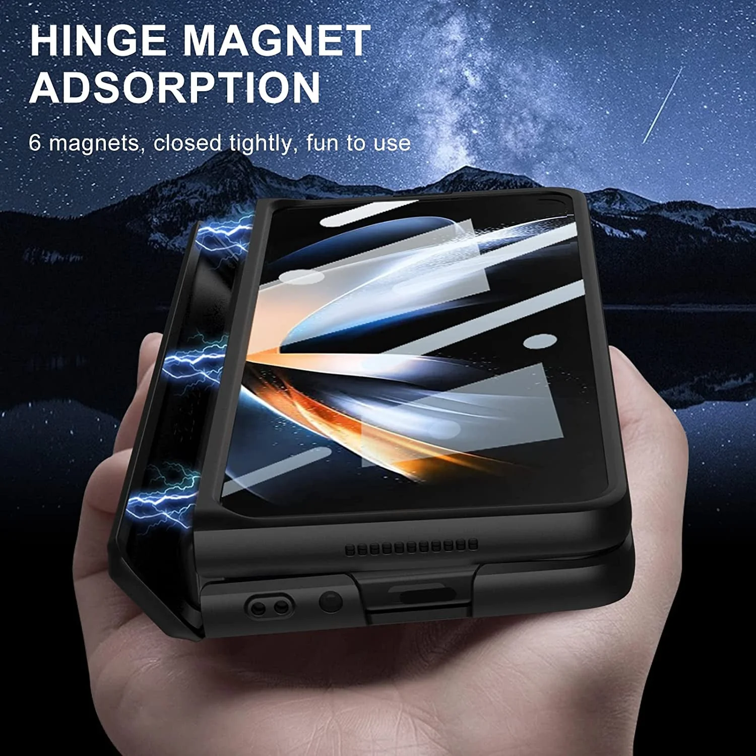 Galaxy Z Fold4 Bumper Protection Case With Kickstand - Image 3