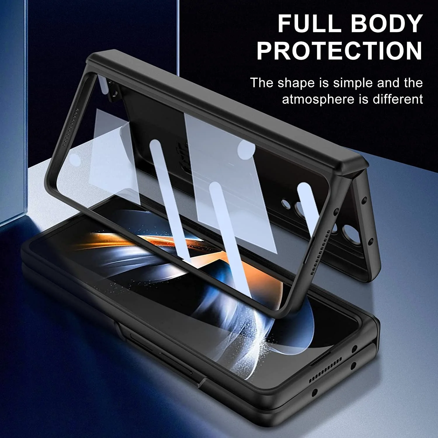 Galaxy Z Fold4 Bumper Protection Case With Kickstand - Image 5