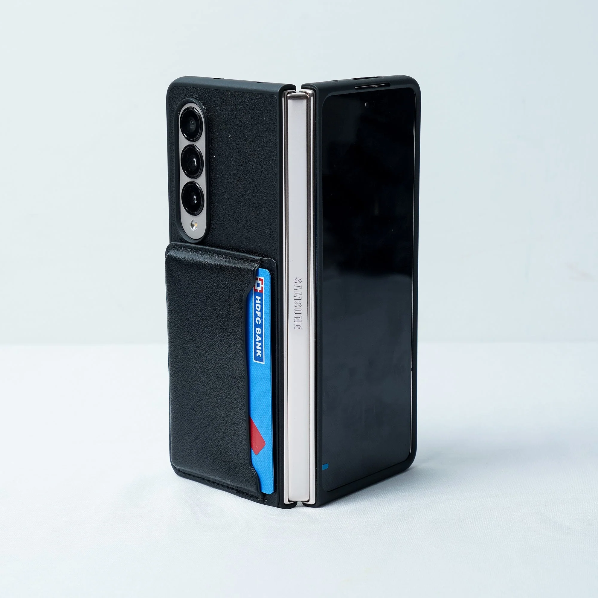 Galaxy Z Fold4 PU Leather Card Slot Wallet Case - Image 3