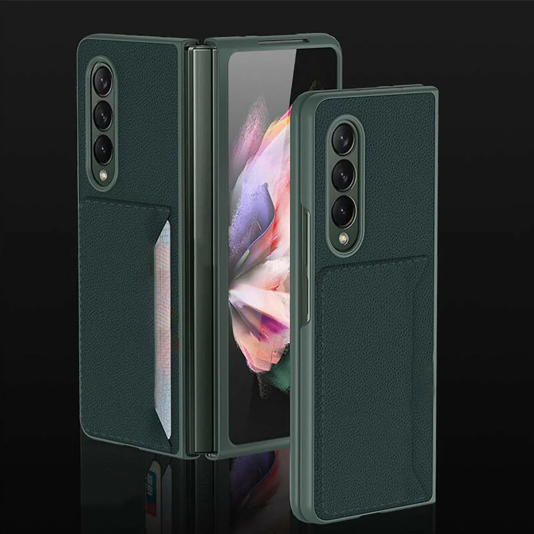 Galaxy Z Fold4 PU Leather Card Slot Wallet Case - Image 6