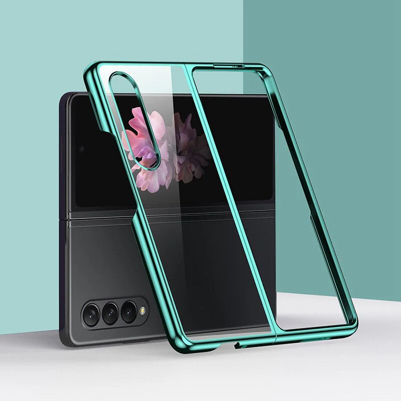 Galaxy Z Fold4 Transparent Glitter Case - Image 3