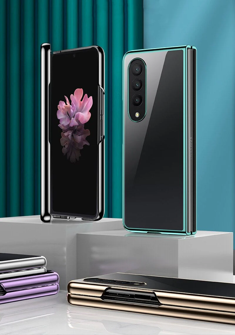 Galaxy Z Fold4 Transparent Glitter Case - Image 6