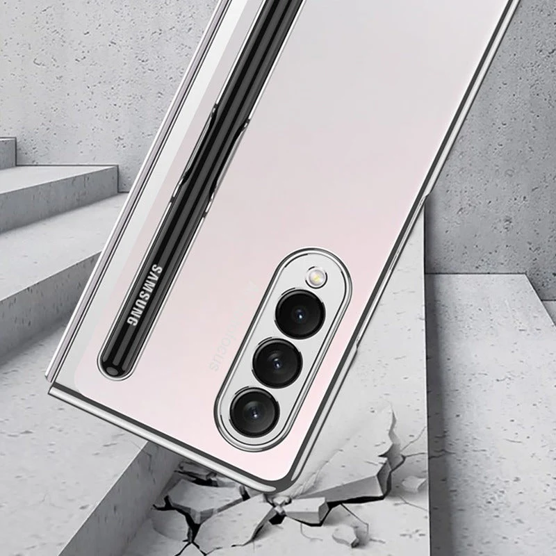Galaxy Z Fold4 Transparent Pen Slot Folding Case - Image 6