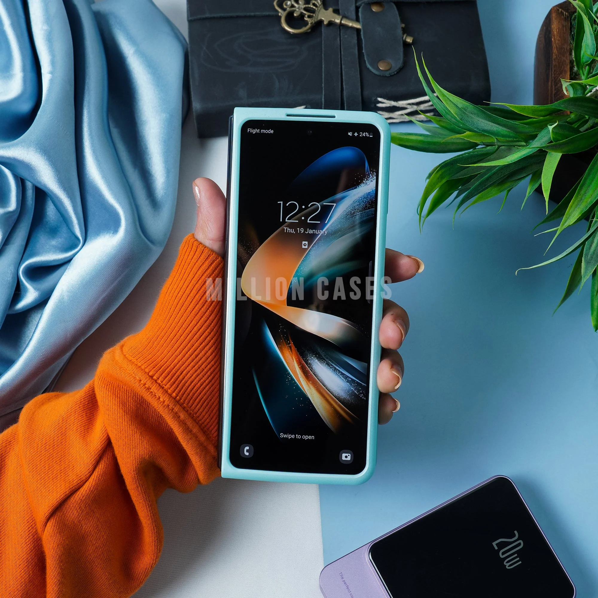 Galaxy Z Fold4 Wristband Matte Finish Case - Image 10