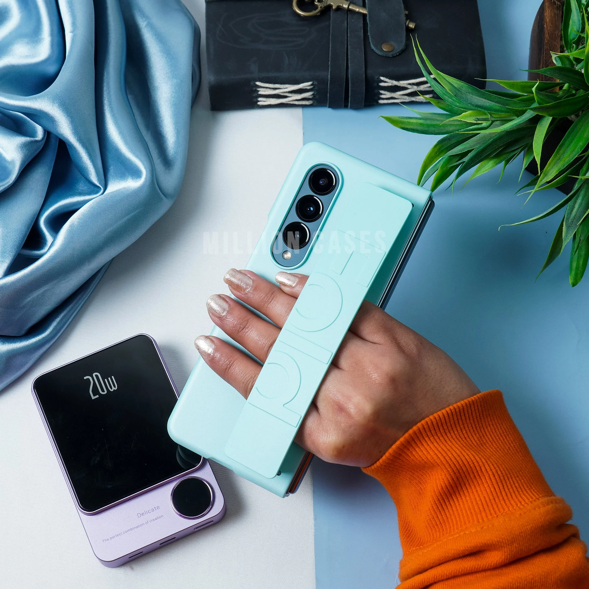 Galaxy Z Fold4 Wristband Matte Finish Case - Image 11