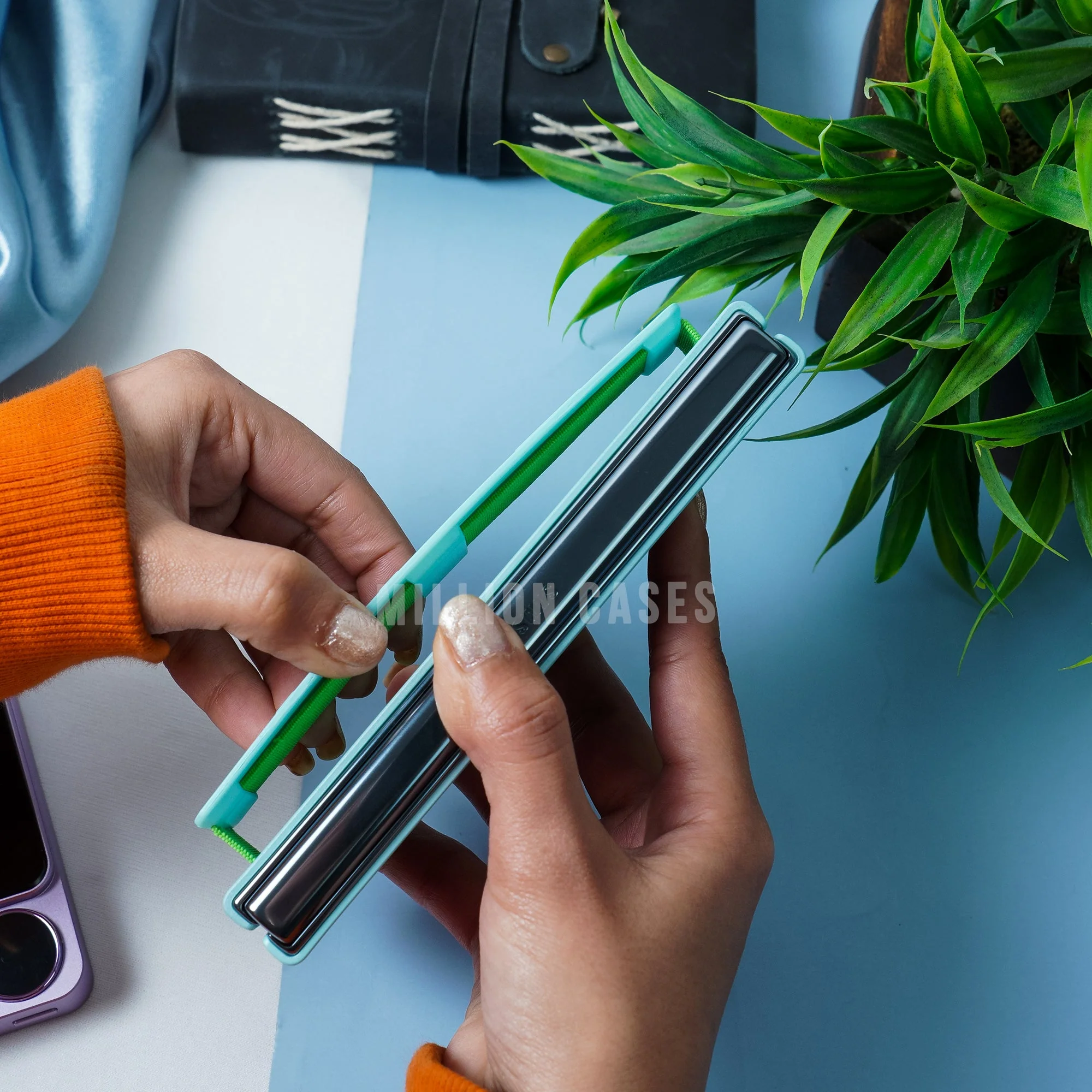Galaxy Z Fold4 Wristband Matte Finish Case - Image 13