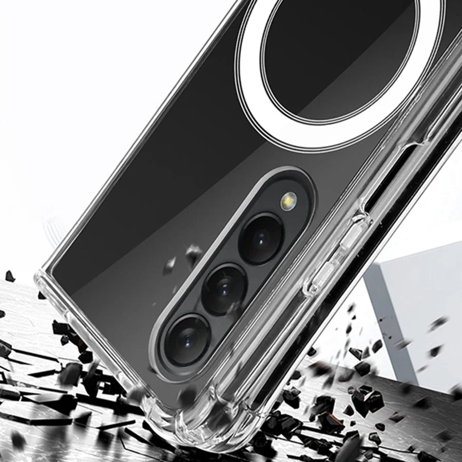 Galaxy Z Fold5 Anti-Knock TPU Transparent MagSafe Case - Image 2