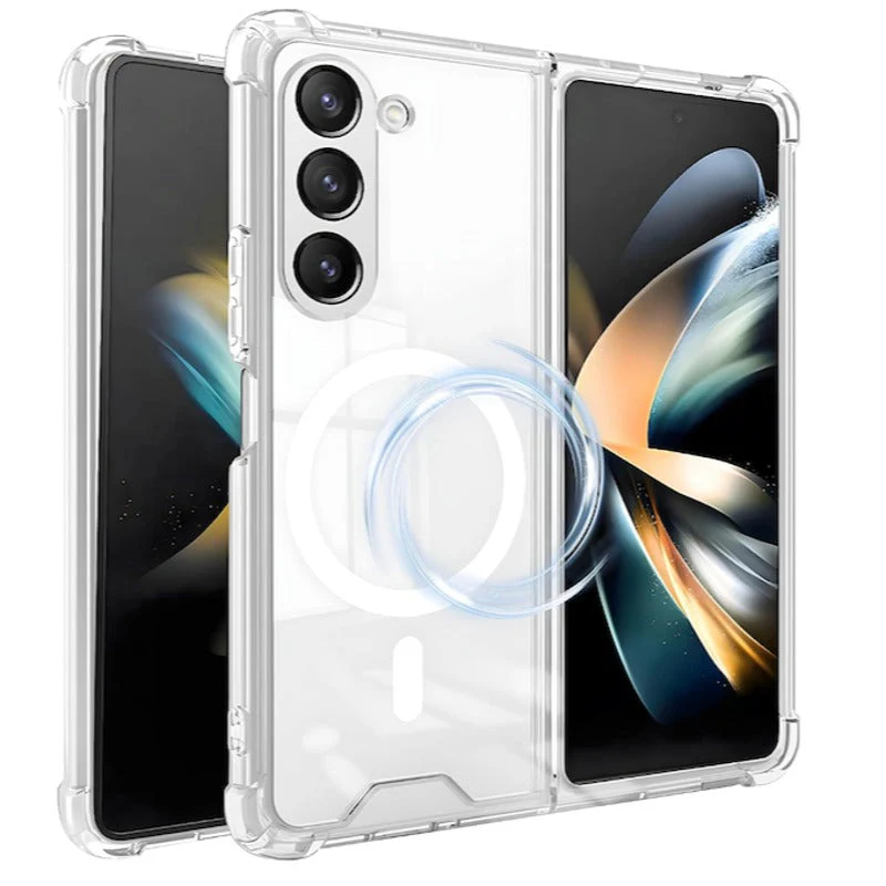 Galaxy Z Fold5 Anti-Knock TPU Transparent MagSafe Case - Image 6